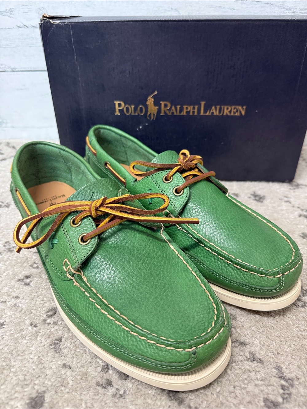NWT Men’s Polo Ralph Lauren Barnard Boat Shoes